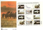 Sellos de Europa - Espaa -  Caballos Cartujanos  - Exposición Mundial de Filatelia HB en SPD