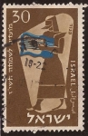 Stamps Israel -  Festival - Músico con Lira  1956 30 pruta
