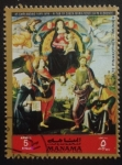 Sellos del Mundo : Asia : Emiratos_rabes_Unidos : virgen con niño