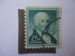 Stamps United States -  Paul Revere 1735-1818 - American silversmith and engraver-platero y grabador americano.
