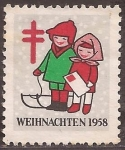 Stamps : Europe : Germany :  R.F.A. Pro Tuberculosos. Navidad 1958 sin valor facial