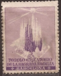 Stamps Spain -  Barcelona Templo Expiatorio de la Sagrada Familia  1960 1 pta