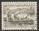 Stamps Czechoslovakia -  658 - Canoa