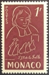 Stamps Monaco -  300 aniversario nacimiento San Juan Bautista de la Salle