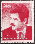 Sellos de Europa - Espa�a -  Pasqual Maragall, alcalde de Barcelona