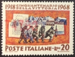 Sellos del Mundo : Europa : Italia : 50 aniversario victoria 1ª guerra mundial