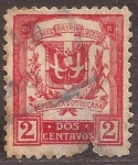 Sellos de America - Rep Dominicana -  Escudo de Armas  1924 2 centavos