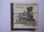 Stamps United States -  Locomotive 1870s.