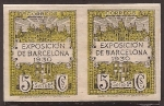 Stamps Spain -  Exposición De Barcelona  1930 sin dentar 5 cents