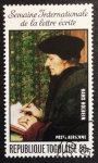 Sellos del Mundo : Africa : Togo : Erasmus escribiendo, Hans Holbein