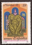 Stamps : Europe : Spain :  Navidad  1993 28 ptas