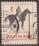 Stamps : Europe : Denmark :  Dinamarca julio 1941 Jinete y Muchacha  sin valor facial