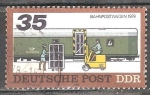 Stamps Germany -   Transporte Postal de entonces y ahora,servici de correos ferroviario 1978 (DDR)