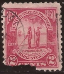 Stamps United States -  250 Aniversario Fundación Charleston  1930 2 centavos
