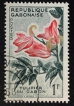 Stamps Africa - Gabon -  Tulipán africano