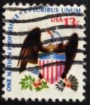 Stamps United States -  Aguila con escudo