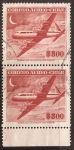 Stamps : America : Chile :  Douglas DC-6  1955 Aéreo 500 pesos