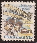 Stamps United States -  75 Anivers 1er vuelo Hermanos Wright  1978 Aéreo 31 centavos