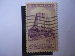 Sellos de America - Estados Unidos -  50 Aniversario Torre de los Diablos - 50th Anniversary Devils Towere National Munument.