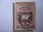 Stamps Venezuela -  Primer Festival del Libro de América - Universidad Central de Venezuela 1956.