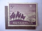 Stamps Australia -  Navidad - Christmas 1959