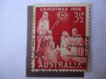 Sellos de Oceania - Australia -  Navidad - Christmas 1958