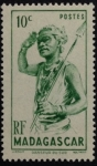 Stamps Madagascar -  Danza aborigen