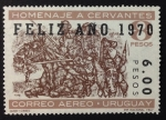 Stamps Uruguay -  Don Quijote y Sancho Panza