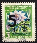 Sellos de America - Uruguay -  flor de la pasión 