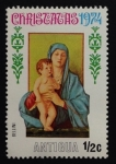 Stamps Antigua and Barbuda -  Virgen con El Niño , Bellini