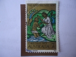Stamps Australia -  Este es mi hijo amdo - This is my beloved son - Christmas 1973.