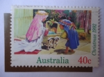 Stamps Australia -  Christmas 1992.