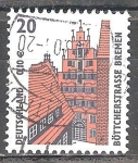 Stamps Germany -  Calle Böttcher de Bremen.