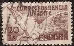 Sellos de Europa - Espa�a -  Pegaso. Correspondencia Urgente  1938 20 céntimos