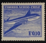 Stamps Chile -  Comet Airliner