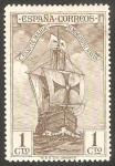 Stamps Spain -  Descubrimiento de América, Nao Santa María