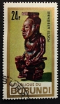 Stamps : Africa : Burundi :  Escultura Rey Kata-Mbula