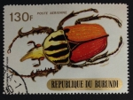 Sellos de Africa - Burundi -  escarabajo Mecynorrhina