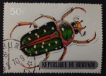 Stamps Burundi -  escarabajo Mecynorrhina