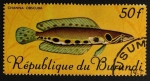 Sellos de Africa - Burundi -  cabeza de serpiente oscura