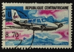 Stamps Africa - Central African Republic -  Beechcraft Baron