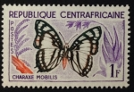 Sellos de Africa - Rep Centroafricana -  Charaxes nobilis