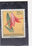 Sellos de Africa - Rep�blica Democr�tica del Congo -  flores- littonia