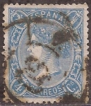 Sellos de Europa - Espa�a -  Isabel II  1865 4 cuartos