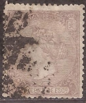 Stamps Spain -  Isabel II  1866 10 cents de escudo