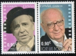 Stamps Europe - Spain -  4959/4960- Cine Español- Paco Martinez Soria y José Luis Borau.