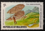 Stamps Asia - Maldives -  Vuelo Otto Lilienthal