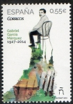 Stamps Spain -  4963-Personajes.Graviel García Márquez, escritor.