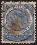 Sellos del Mundo : America : Netherlands_Antilles : Curaçao. Reina Guillermina  1904  12,5 céntimos