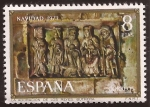 Sellos del Mundo : Europa : Espa�a : Adoración de los Reyes, Iglesia de Butrera. Navidad  1973  8 ptas